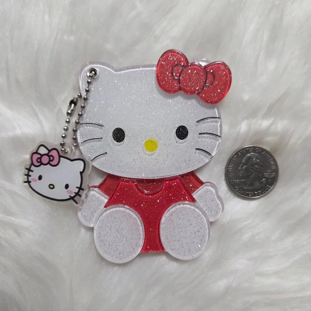 Hello Kitty Sliding Mirror Keychain